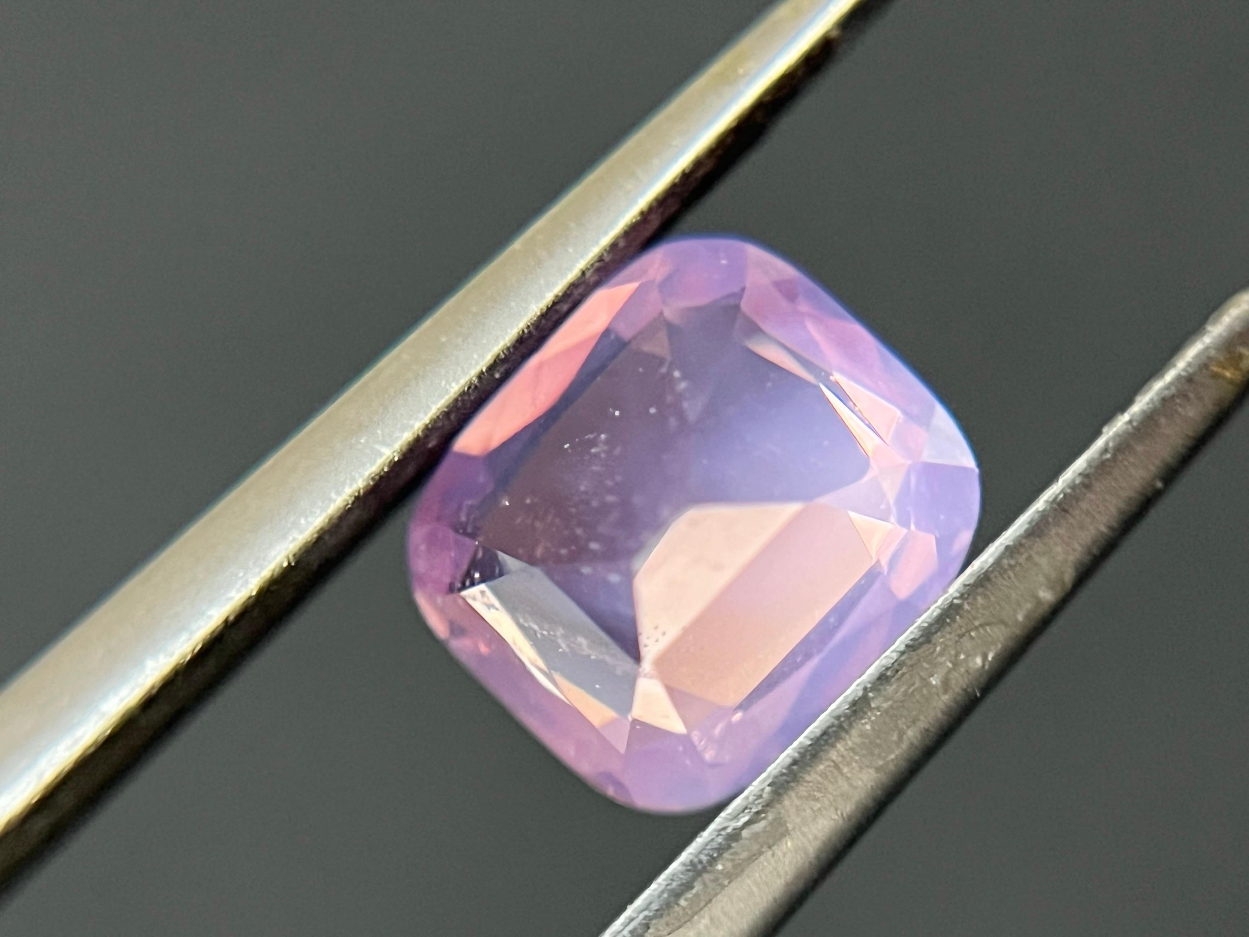 Certified Natural Dreamy Pink Cushion Cut Mahenge Spinel For Sale 2