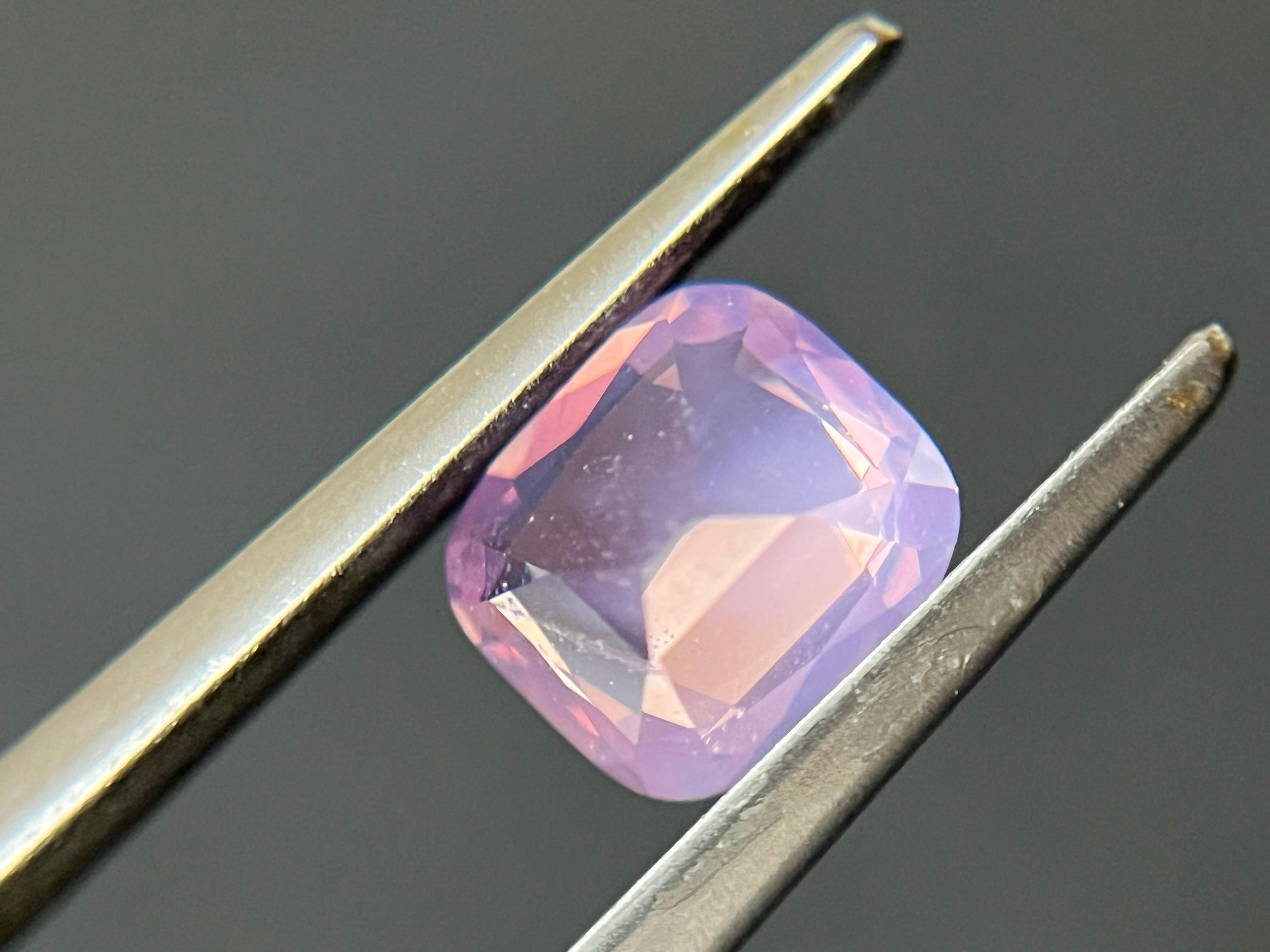 Certified Natural Dreamy Pink Cushion Cut Mahenge Spinel For Sale 3