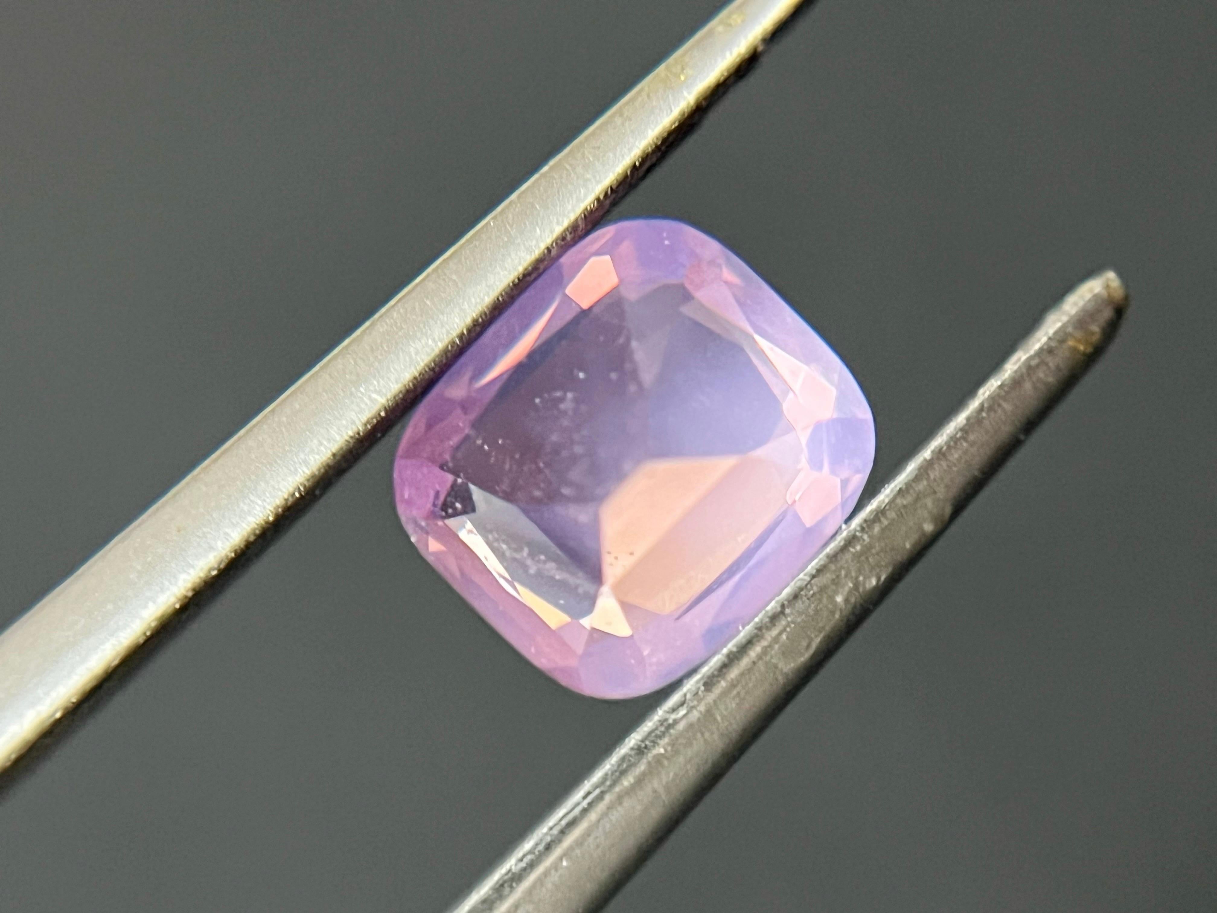 Certified Natural Dreamy Pink Cushion Cut Mahenge Spinel For Sale 4
