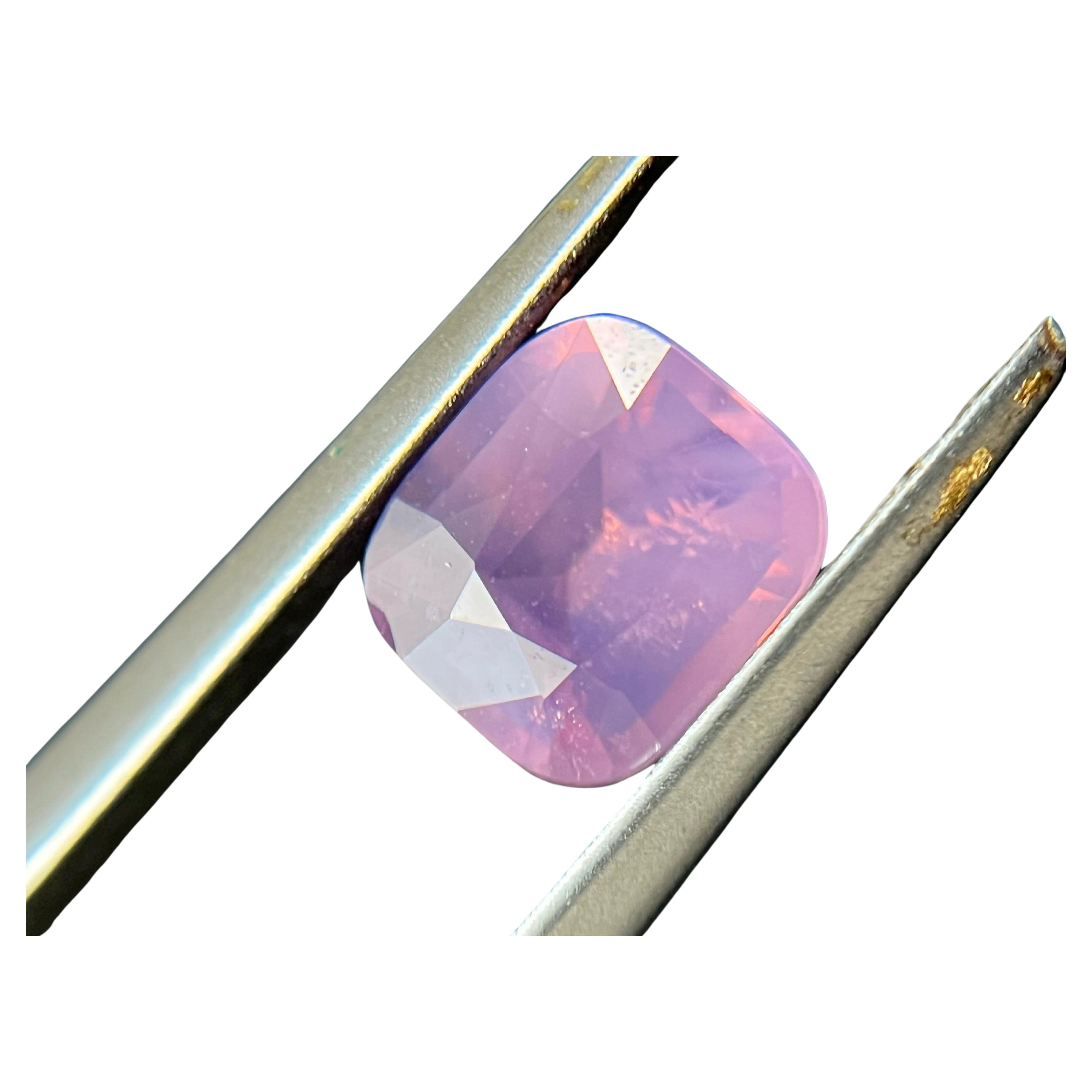 Certified Natural Dreamy Pink Cushion Cut Mahenge Spinel For Sale