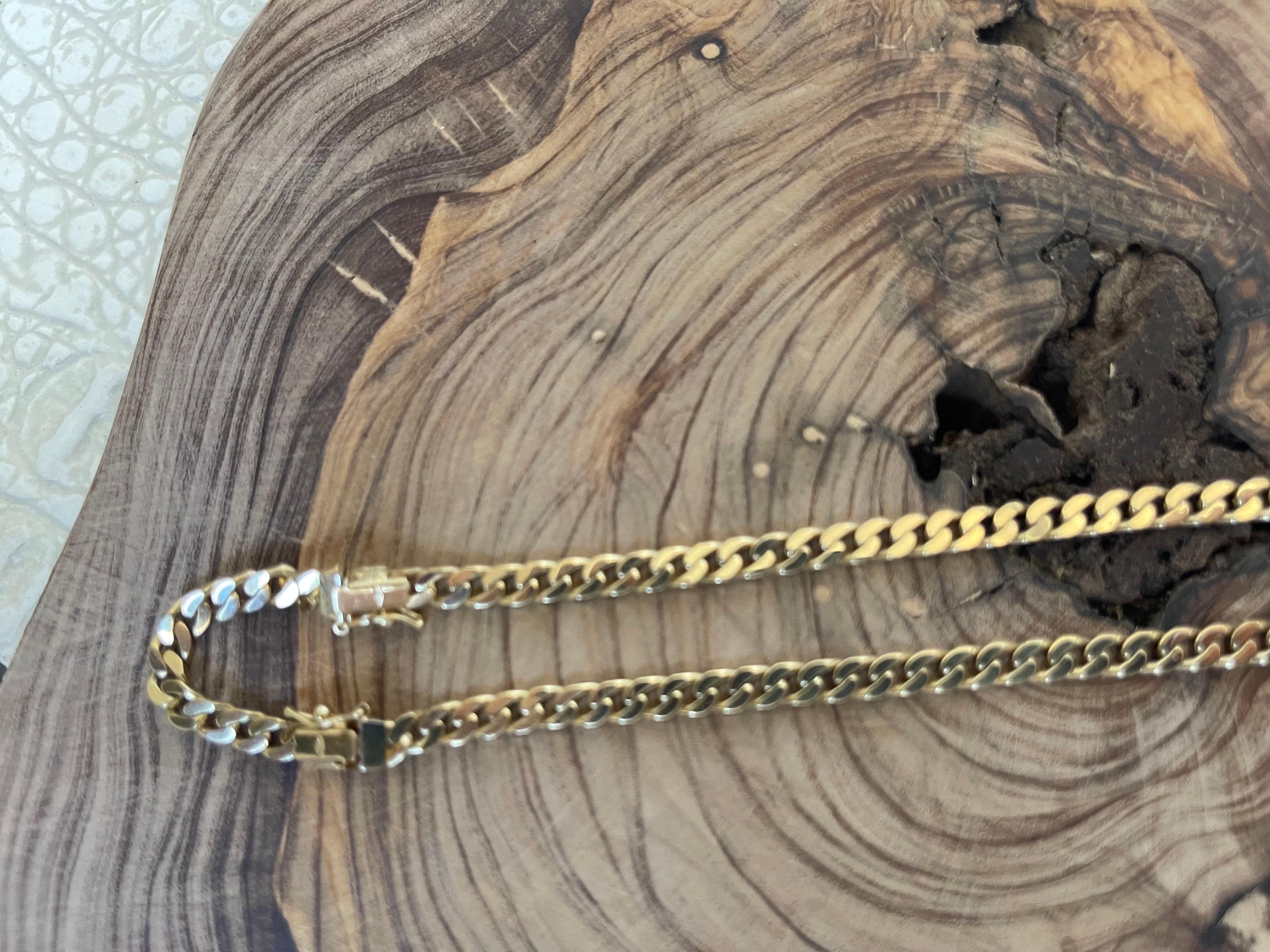 Emeraude Naturelle Certifiée Double Pendentif Diamond Drop Miami Link Chain Necklace  en vente 3