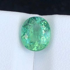 Certified Natural Green Paraiba Tourmaline 3.51 Carat Oval Cut Loose Gemstone