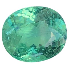 Certified Natural Green Paraiba Tourmaline 3.51 Carat Oval Cut Loose Gemstone