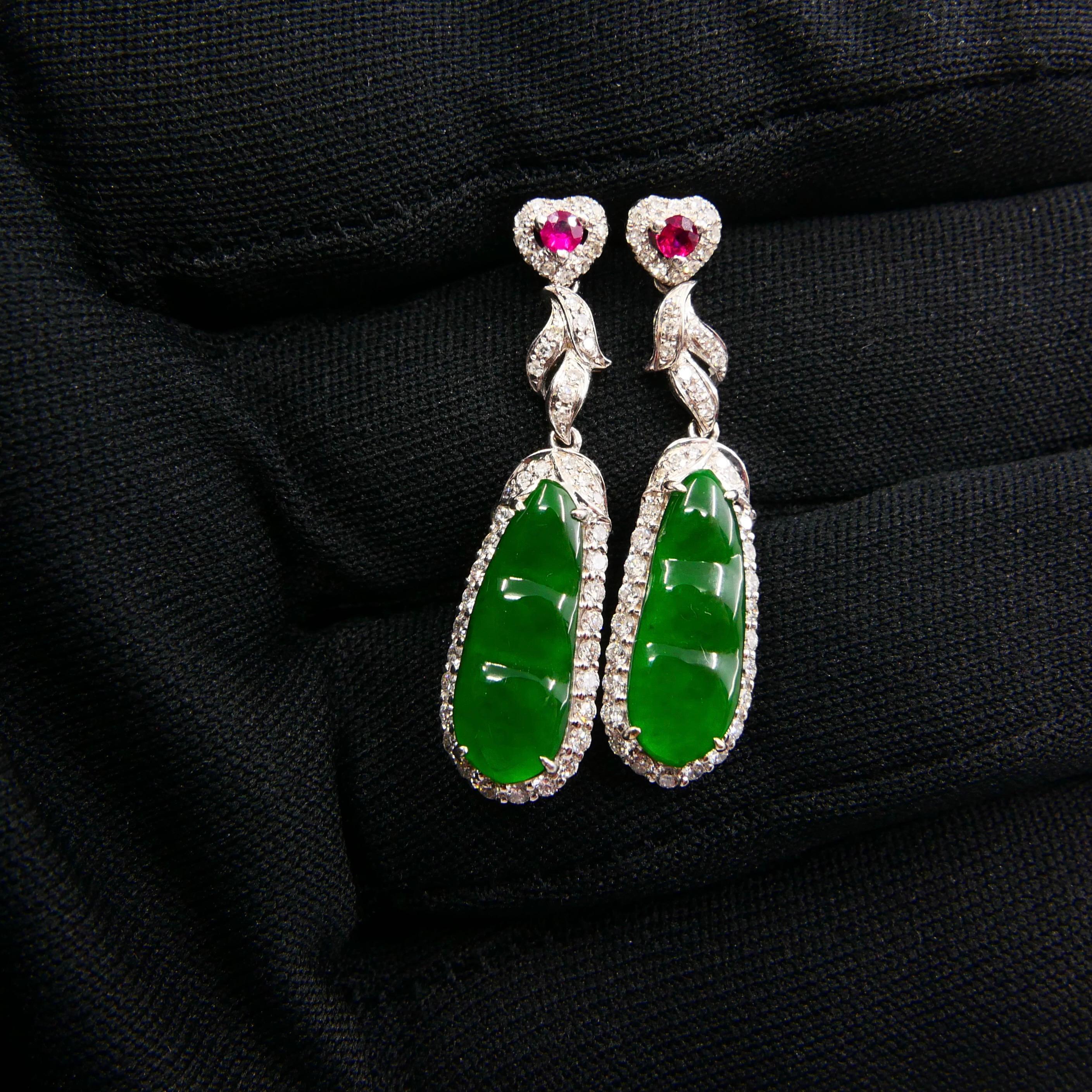 natural jade earrings