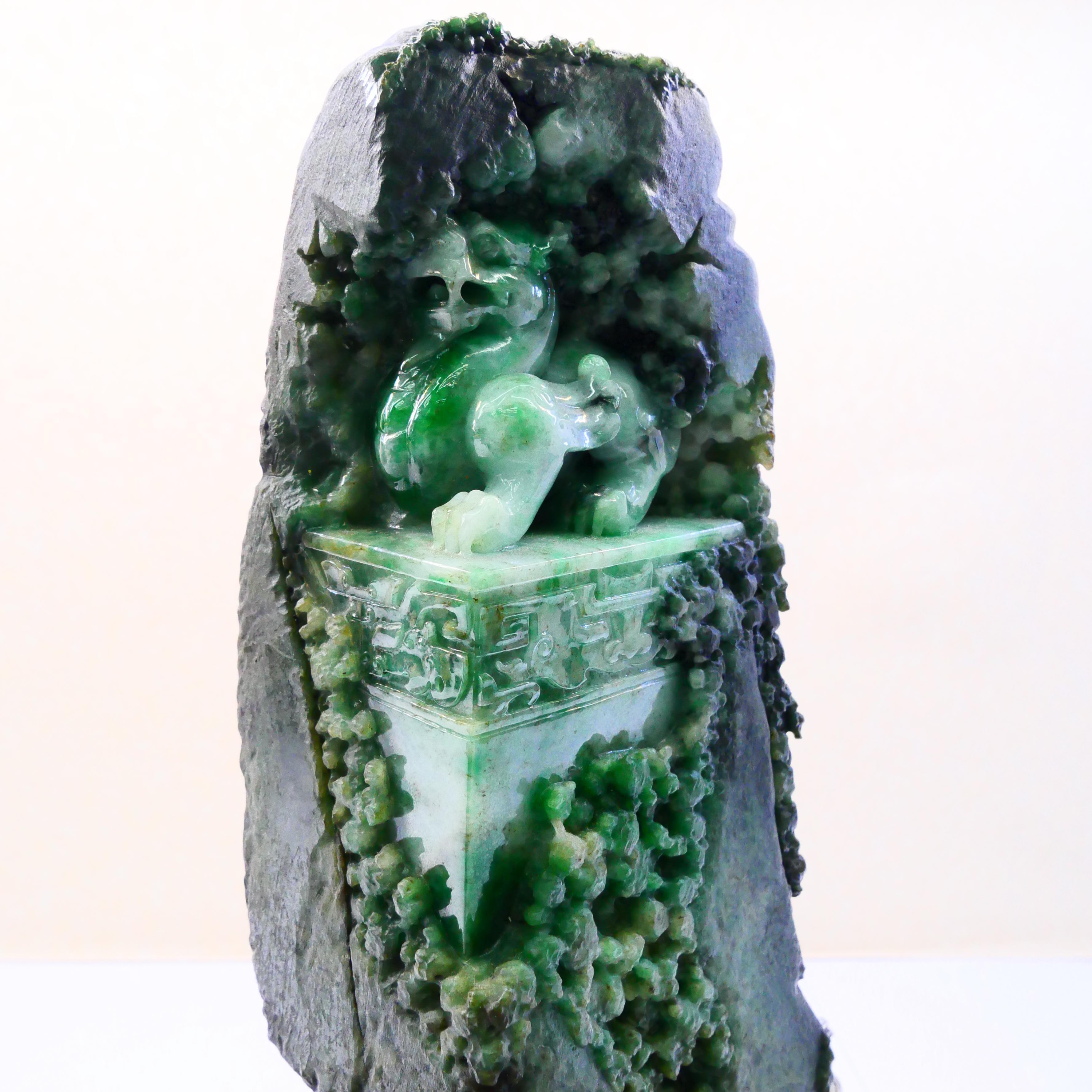 natural jade rock