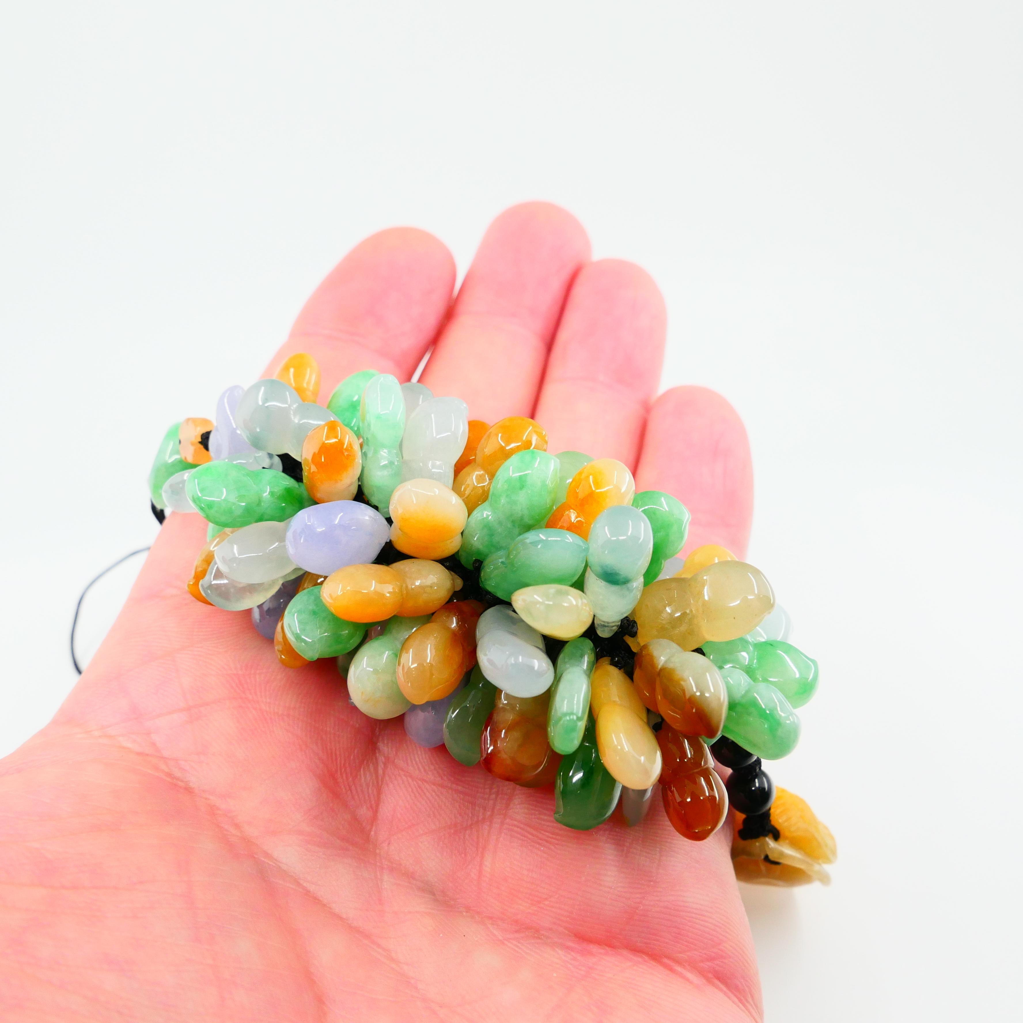 Certified Natural Jadeite Jade Drop Pendant Necklace, Handbag Charm, Apple Green For Sale 6