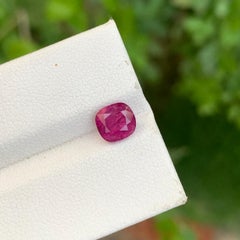 Zertifizierter natürlicher loser 1,46 Karat Rubin im Kissenschliff in Kissenform für Verlobungsring