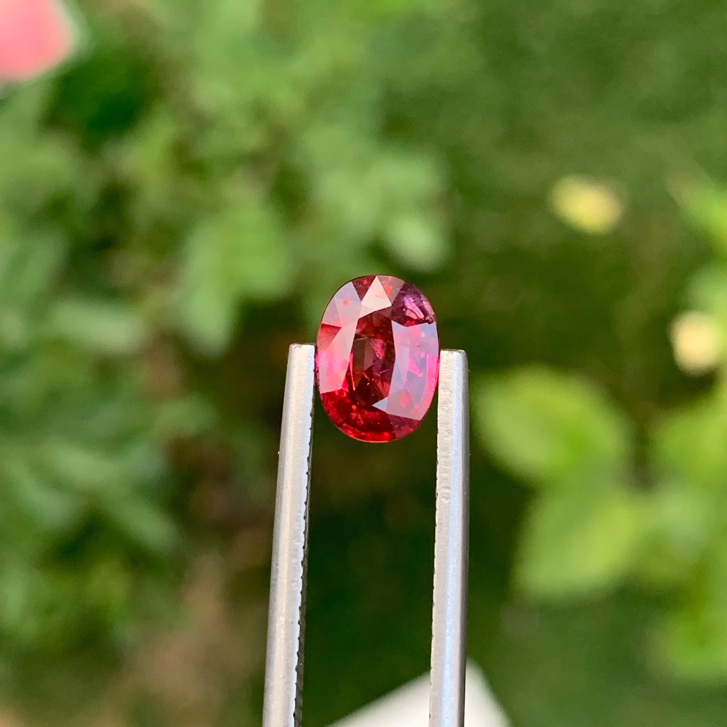 Certified Natural Loose 1.79 Carat Lustrous Ruby Oval Shape Gem From Africa  For Sale 5
