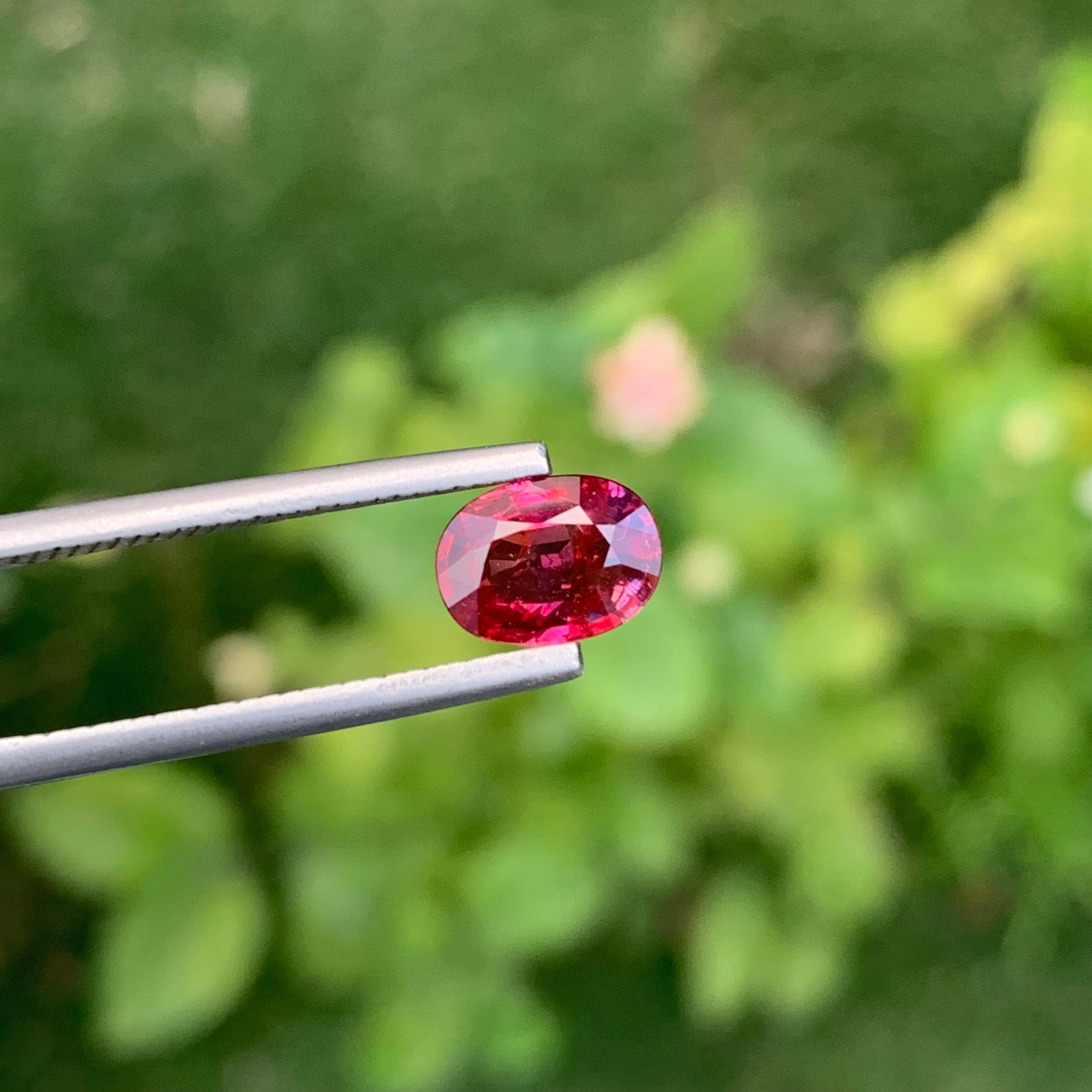 Loose Ruby
Weight: 1.79 Carats
Dimension: 8.3 x 6.1 x 3.5 Mm
Origin: Madagascar, Africa 
Shape: Oval
Color: Pink
Treatment: Non / Natural
Certificate: Available 

Jagdalek, located in eastern Afghanistan, is renowned for its exceptional rubies.