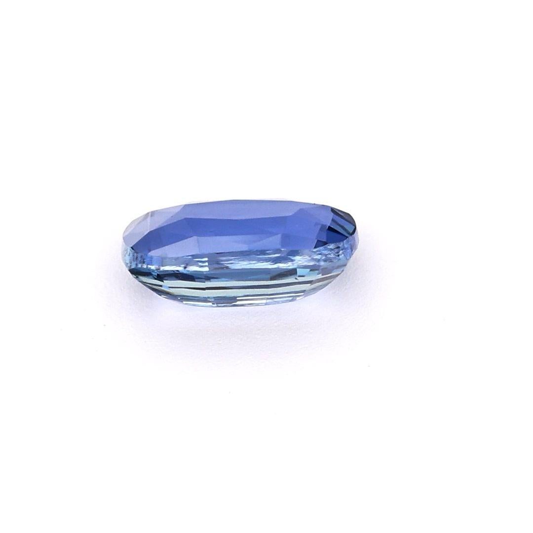 Certified Natural No heat Blue Sapphire Ceylon Origin Gemstone 1.15 Ct For Sale 1