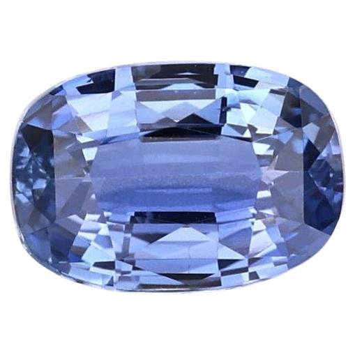 Certified Natural No heat Blue Sapphire Ceylon Origin Gemstone 1.15 Ct For Sale