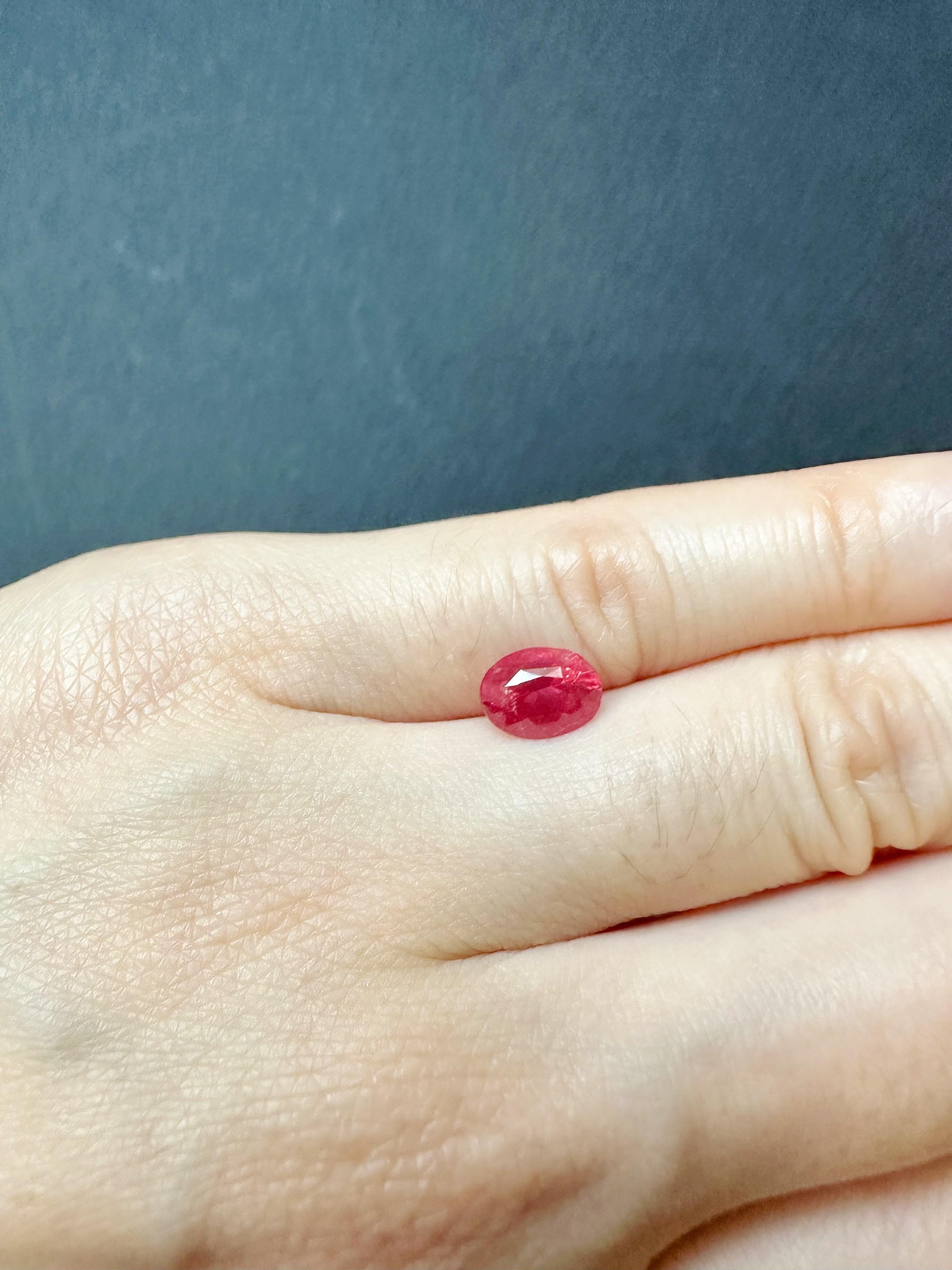 Certified Natural Orangy Red Mahenge Spinel Loose Stone, Great Neon Color Spinel For Sale 10
