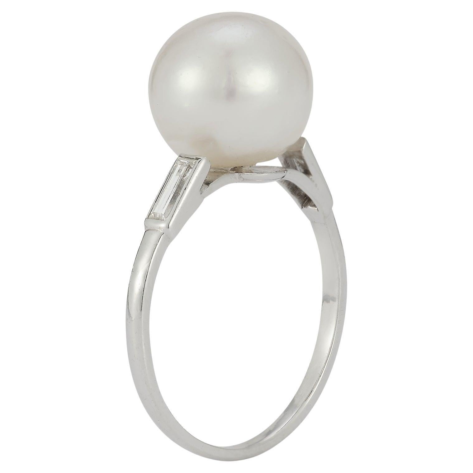 Certified Natural Oriental Pearl Ring For Sale