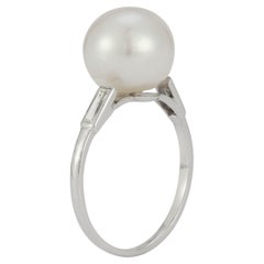 Antique Certified Natural Oriental Pearl Ring