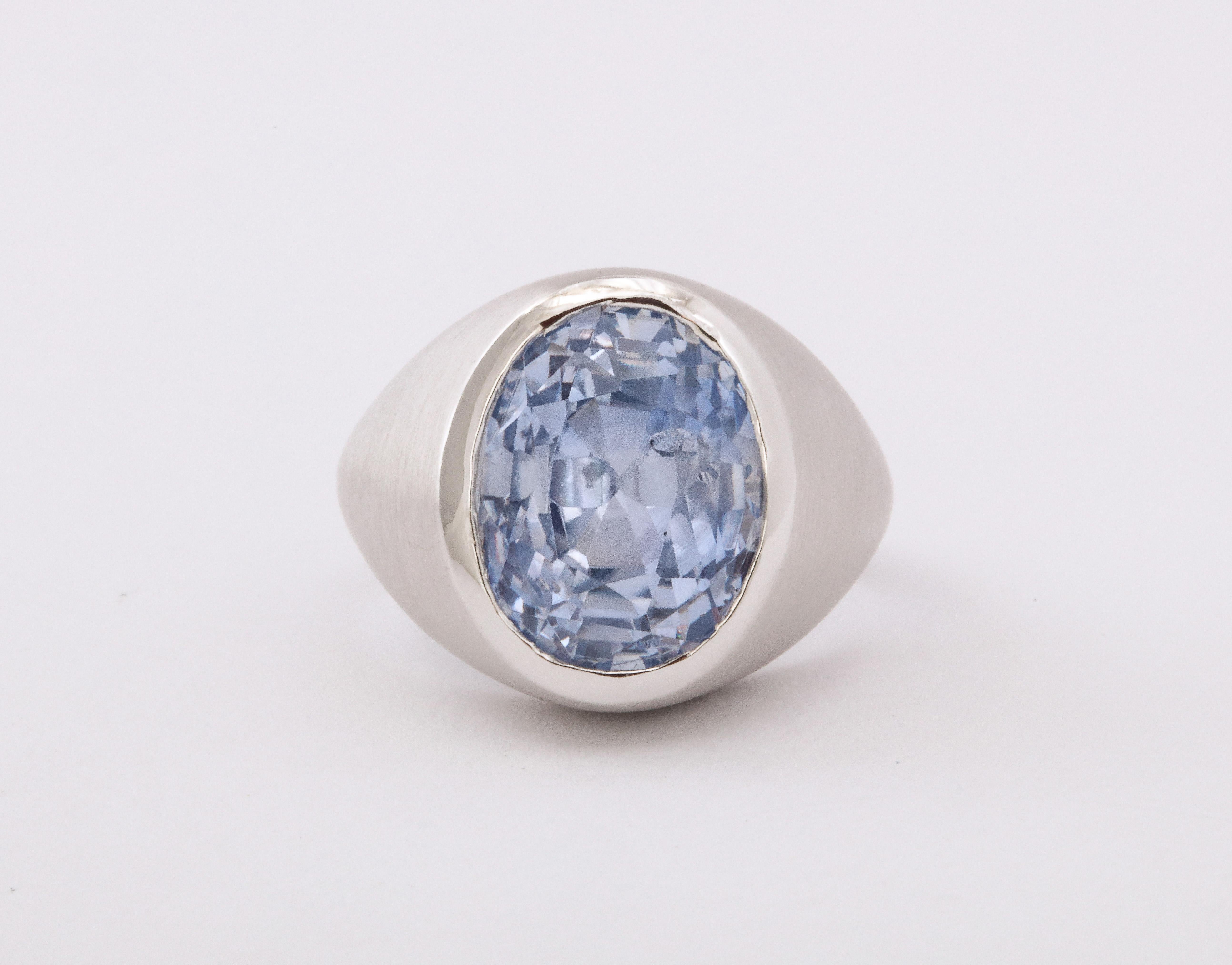 blue sapphire mens ring