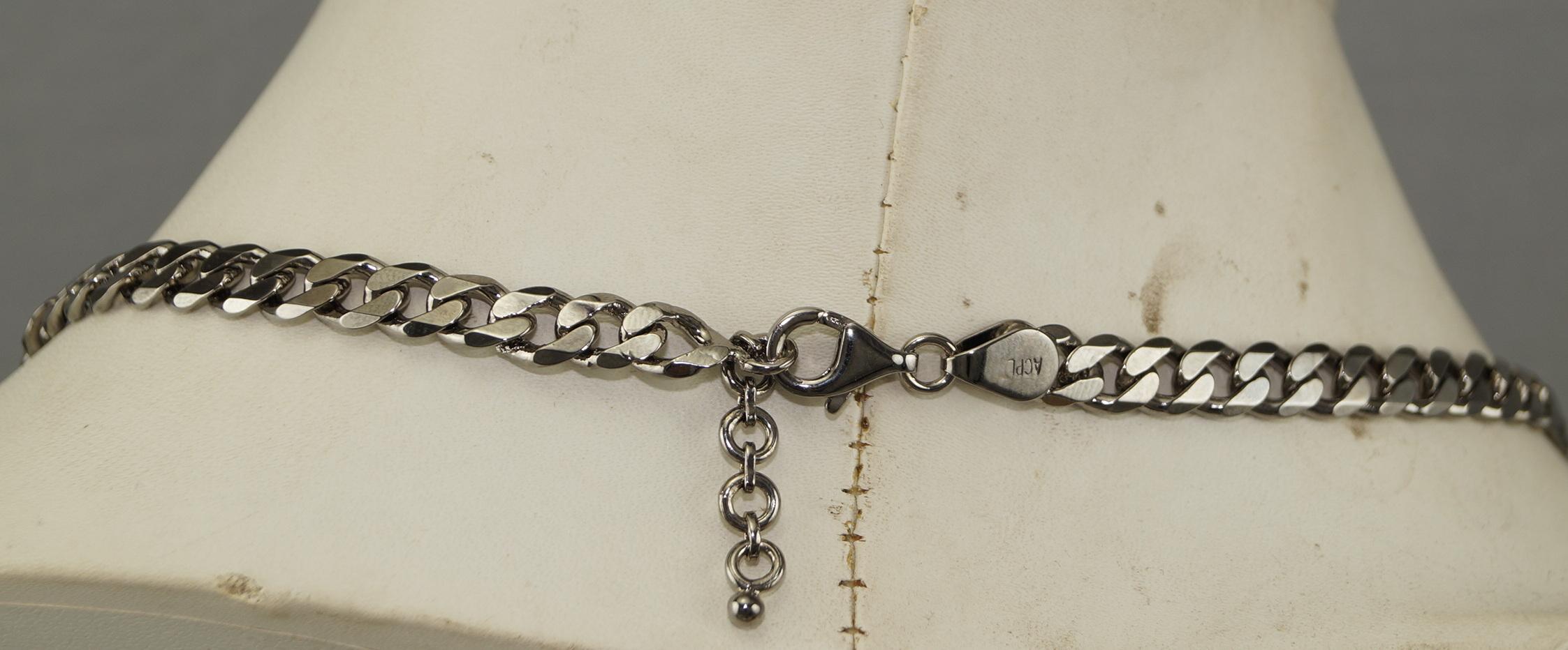 Braut-/Ehering-Halskette, zertifizierter natürlicher Pave Diamant Rubin Sterlingsilber (Art déco) im Angebot