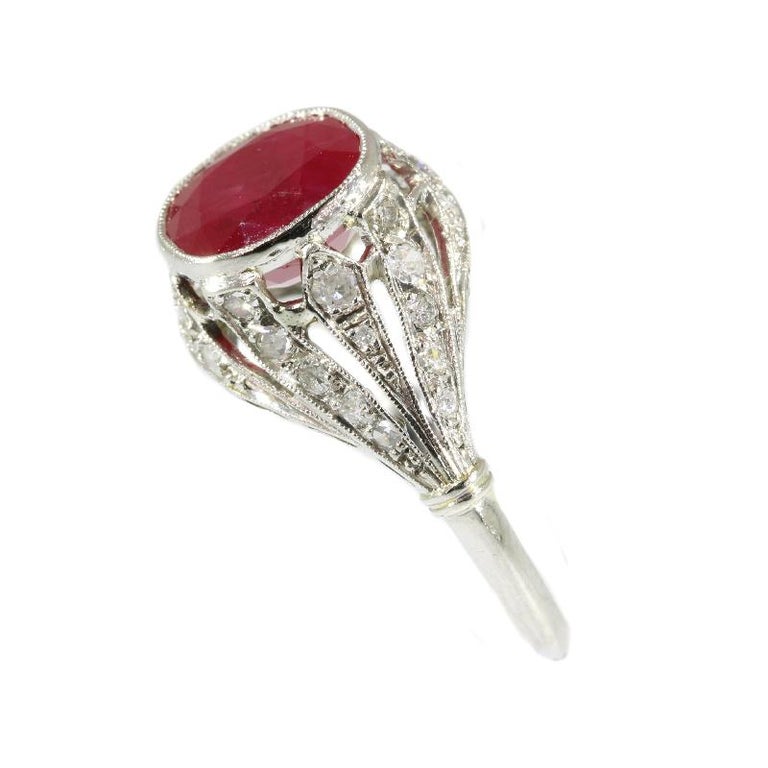 Certified Heat Treated Natural Ruby 3 19 Carat Diamond Certified Heat Treated Natural Ruby 3 19 Carat Diamond