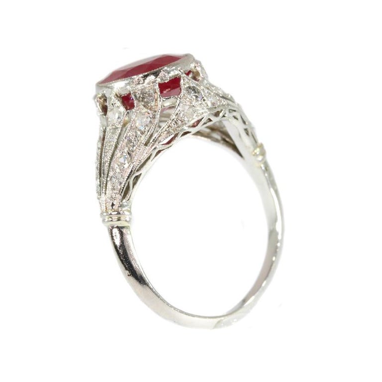 Certified Heat Treated Natural Ruby 3 19 Carat Diamond Certified Heat Treated Natural Ruby 3 19 Carat Diamond