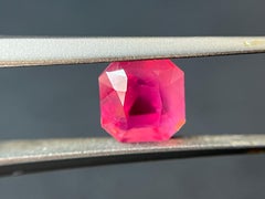 Certified Natural Tanzania Orange Pink Octagonal Step Cut Mahenge Spinel