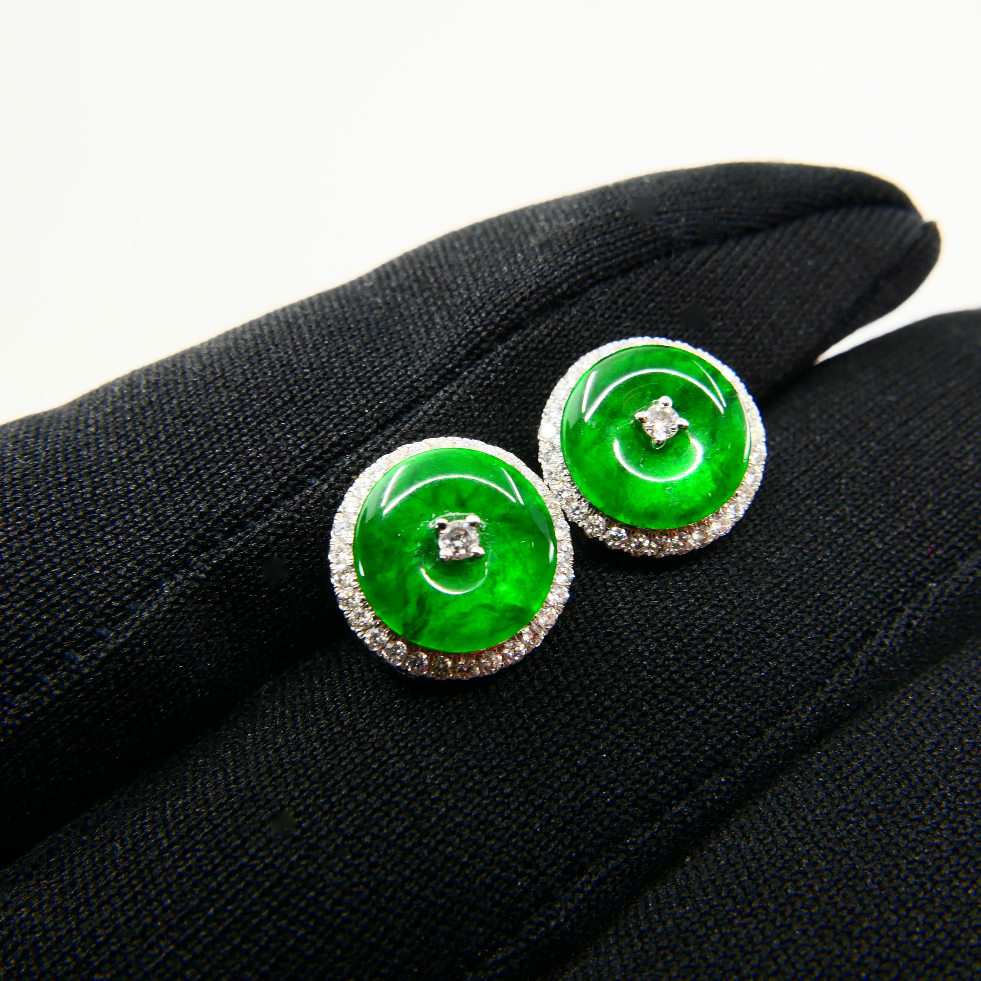 jade diamond earrings