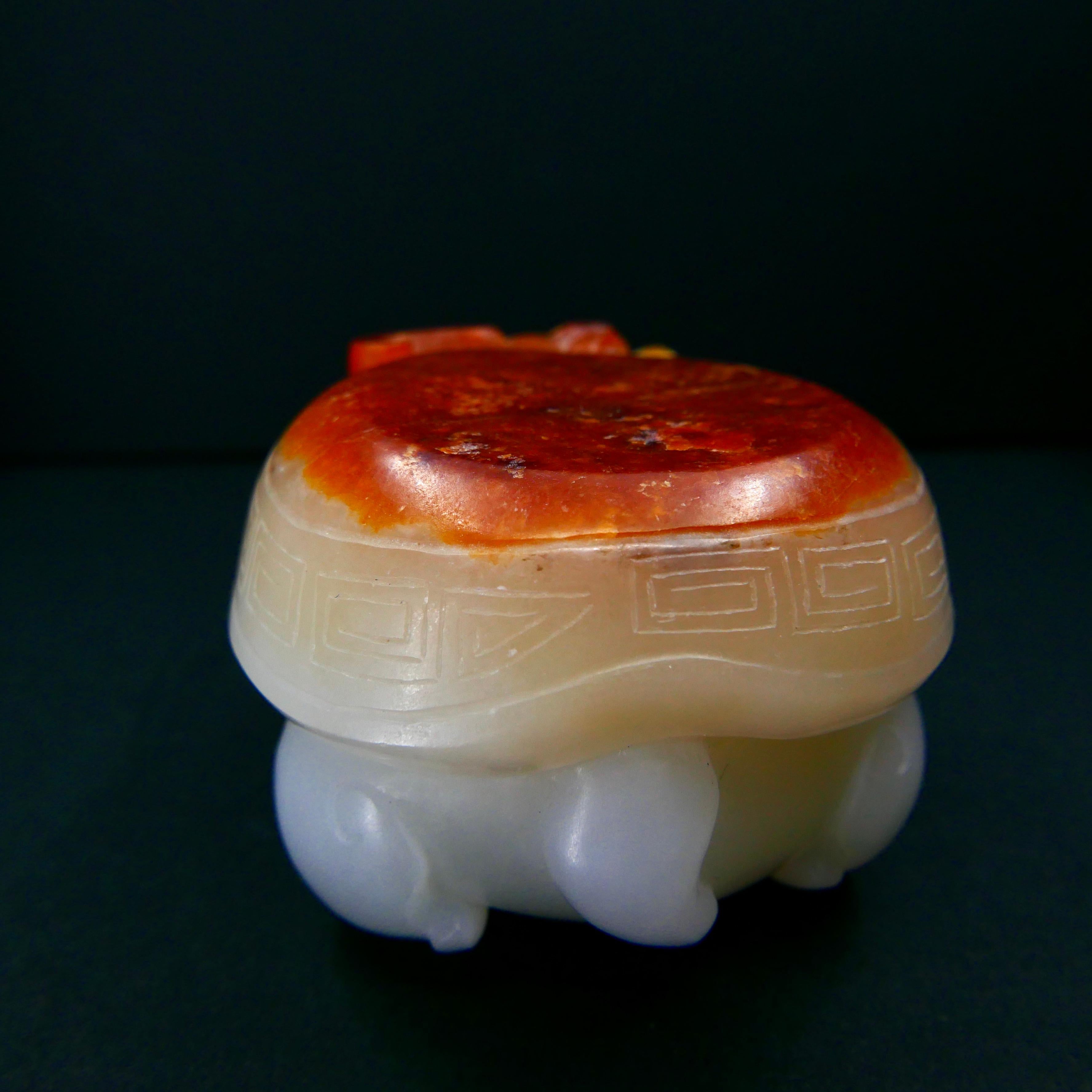 Contemporary Certified Nephrite Jade Mythical Creature, Hetian River Pebble Material For Sale