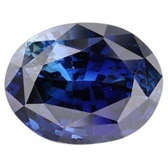 Zertifizierter Blauer Saphir Ceylon Herkunft Edelstein 1,05 ct