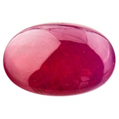 Certified No Heat Burmese Ruby Cabochon Cut Loose Gemstone