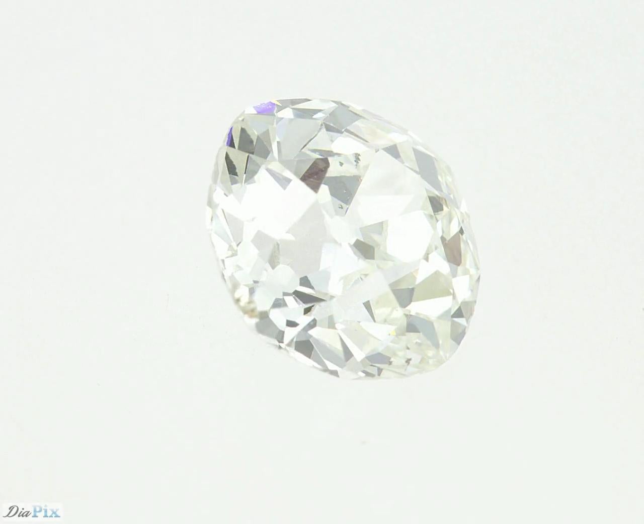 Diamant certifié taille vieille mine de 1,49 carat G SI1 9