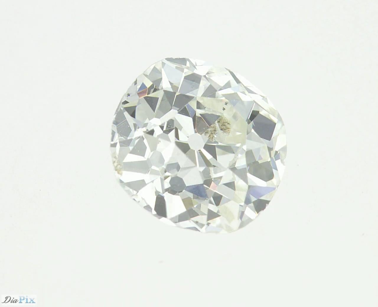Diamant certifié taille vieille mine de 1,49 carat G SI1 10