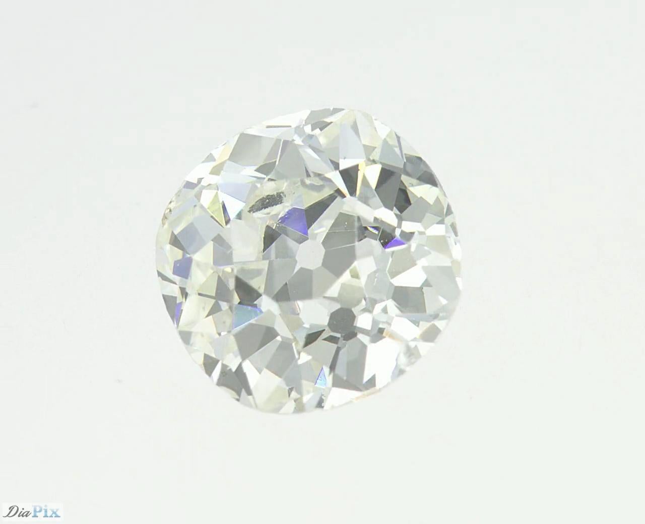 Certified Old Mine Cut Diamond, 1.49 Carat G SI1 In Excellent Condition In Antwerpen, BE