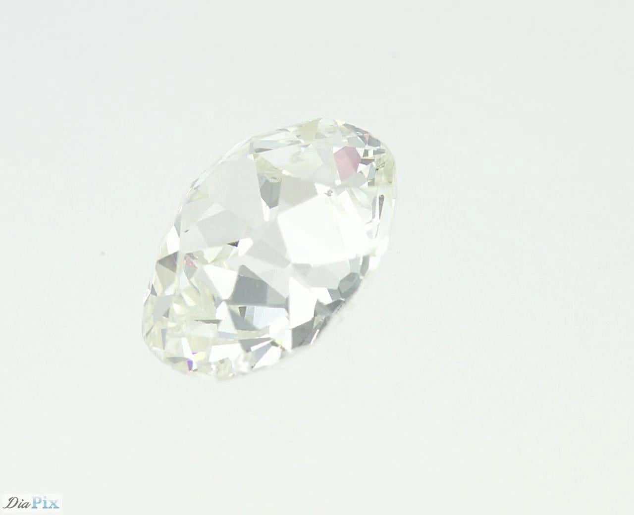  Diamant certifié taille vieille mine de 1,49 carat G SI1 Unisexe 