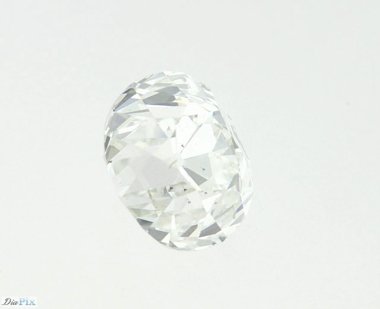 Certified Old Mine Cut Diamond, 1.73 Carat F VS2 8