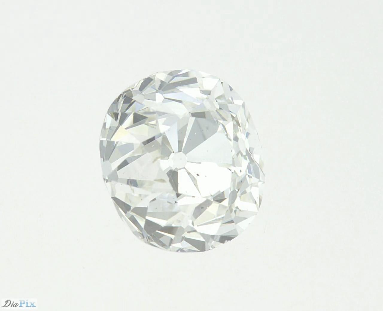Certified Old Mine Cut Diamond, 1.73 Carat F VS2 9