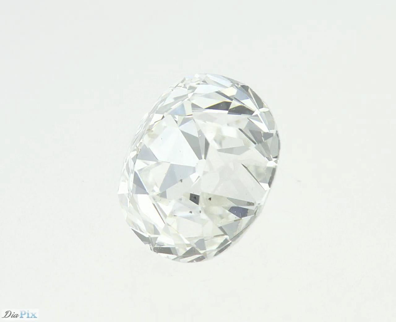 Certified Old Mine Cut Diamond, 1.73 Carat F VS2 In Excellent Condition In Antwerpen, BE