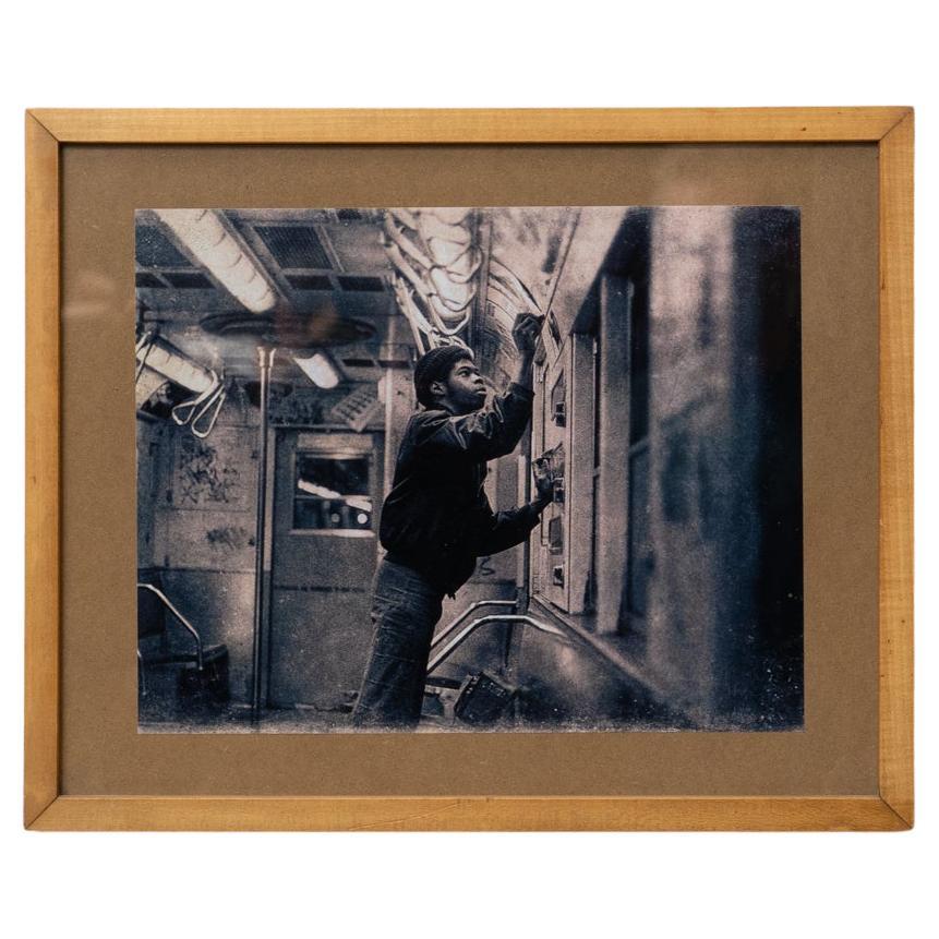Fotografia originale certificata in bianco e nero di Flint: 'Motion Taggine'.