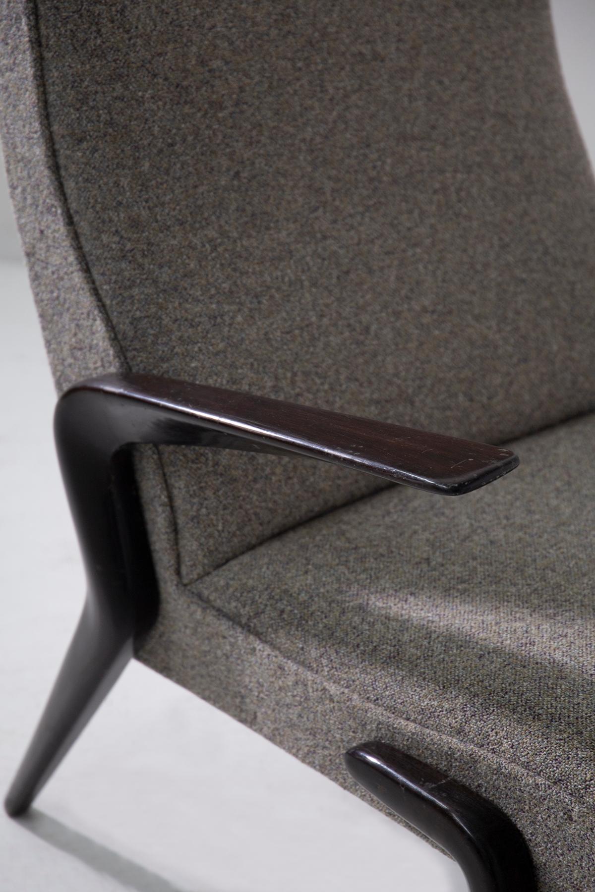 Mid-Century Modern Certified Osvaldo Borsani Armchairs, model P71