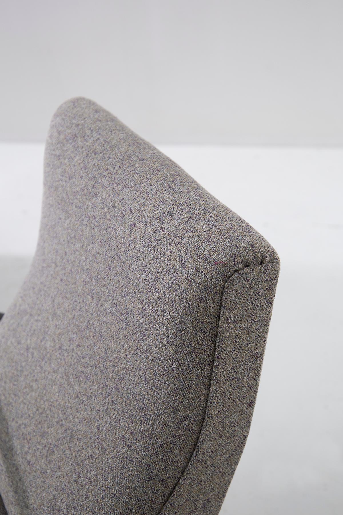Fabric Certified Osvaldo Borsani Armchairs, model P71