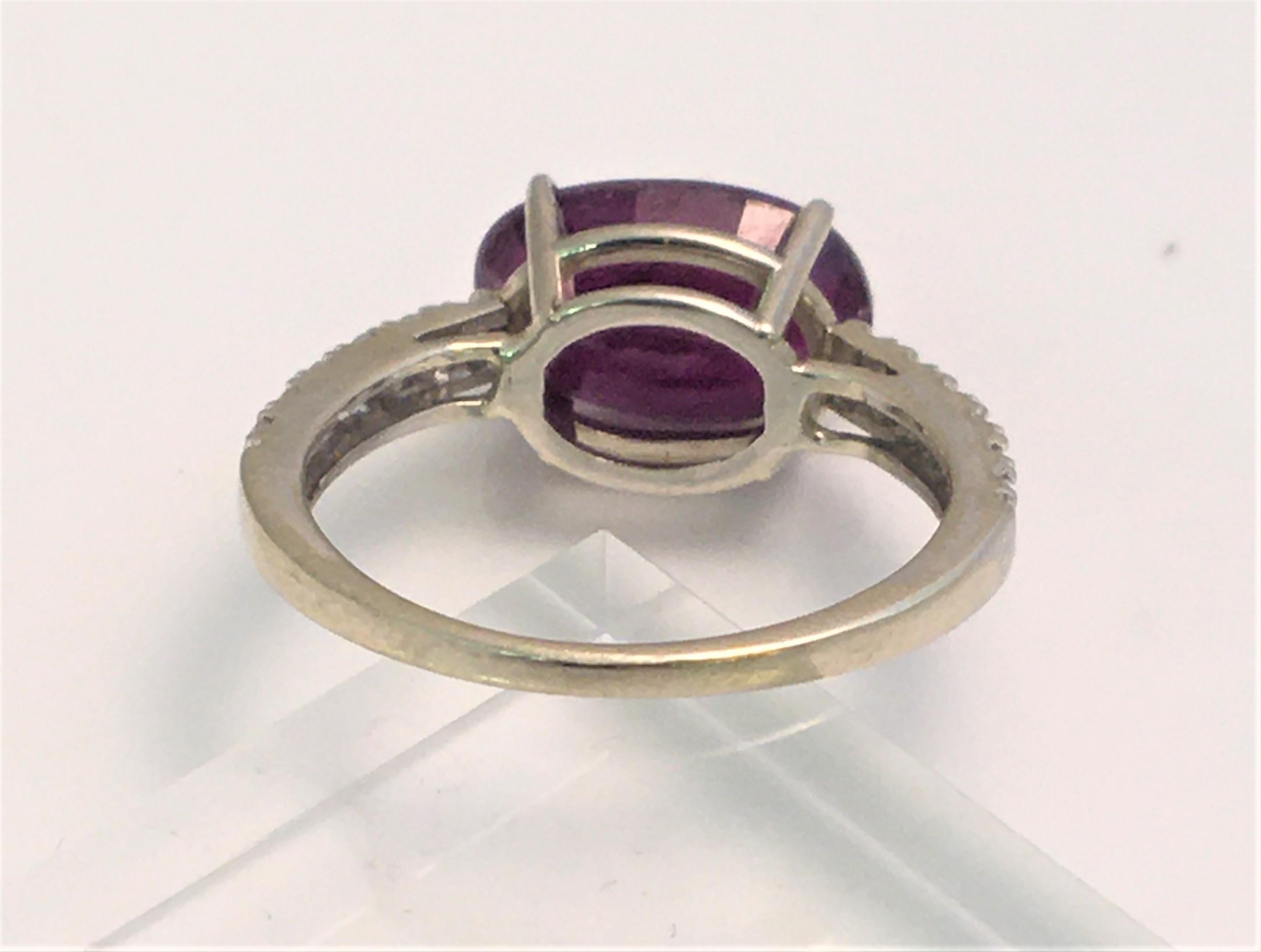 Oval Cut Certified Oval Ruby Diamond Ring