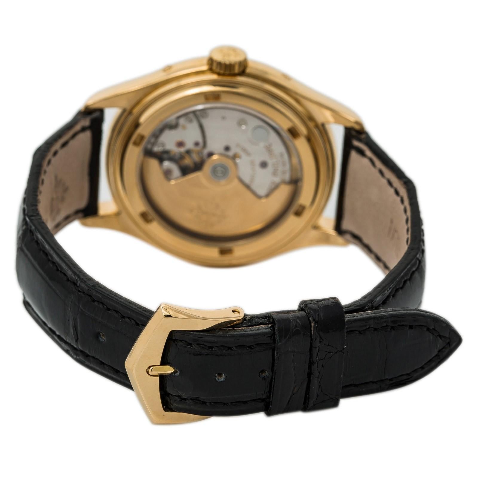 Men's Certified: Patek Philippe Annual Calendar Mens Automatic Watch Cream Dial 18K YG