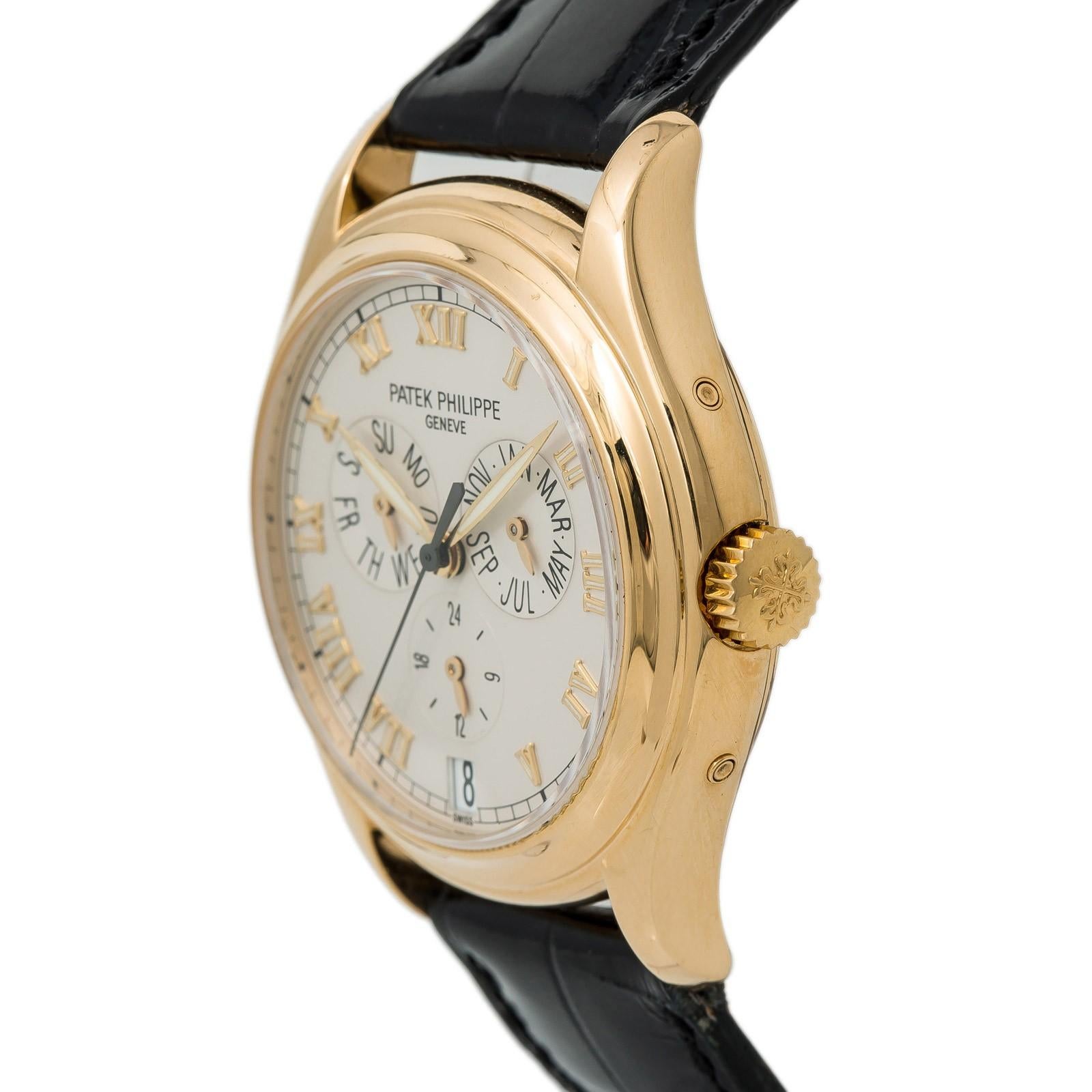 Certified: Patek Philippe Annual Calendar Mens Automatic Watch Cream Dial 18K YG 2