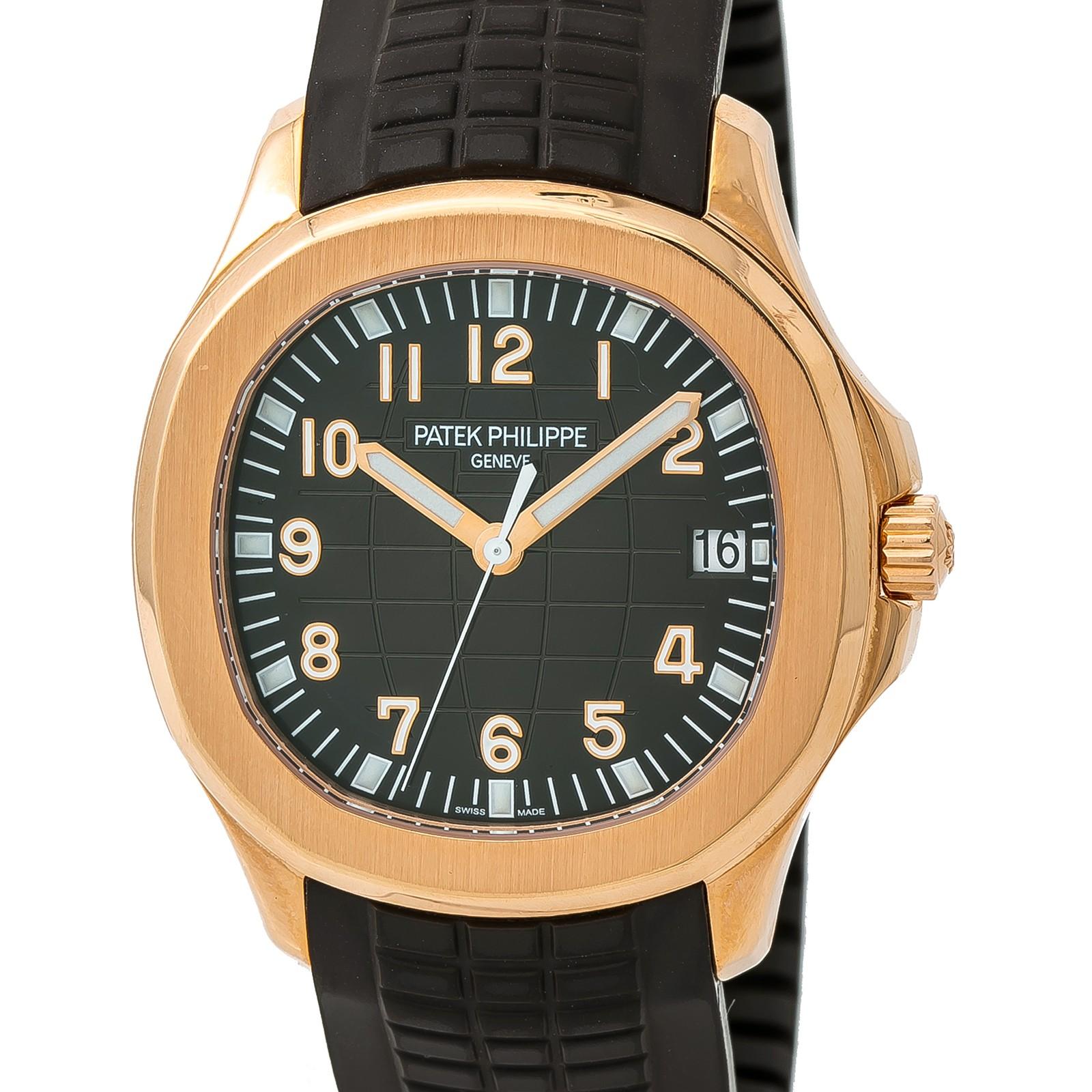 Contemporary Certified Patek Philippe Aquanaut 5167R-001 Men’s Automatic Watch 18 Karat RG