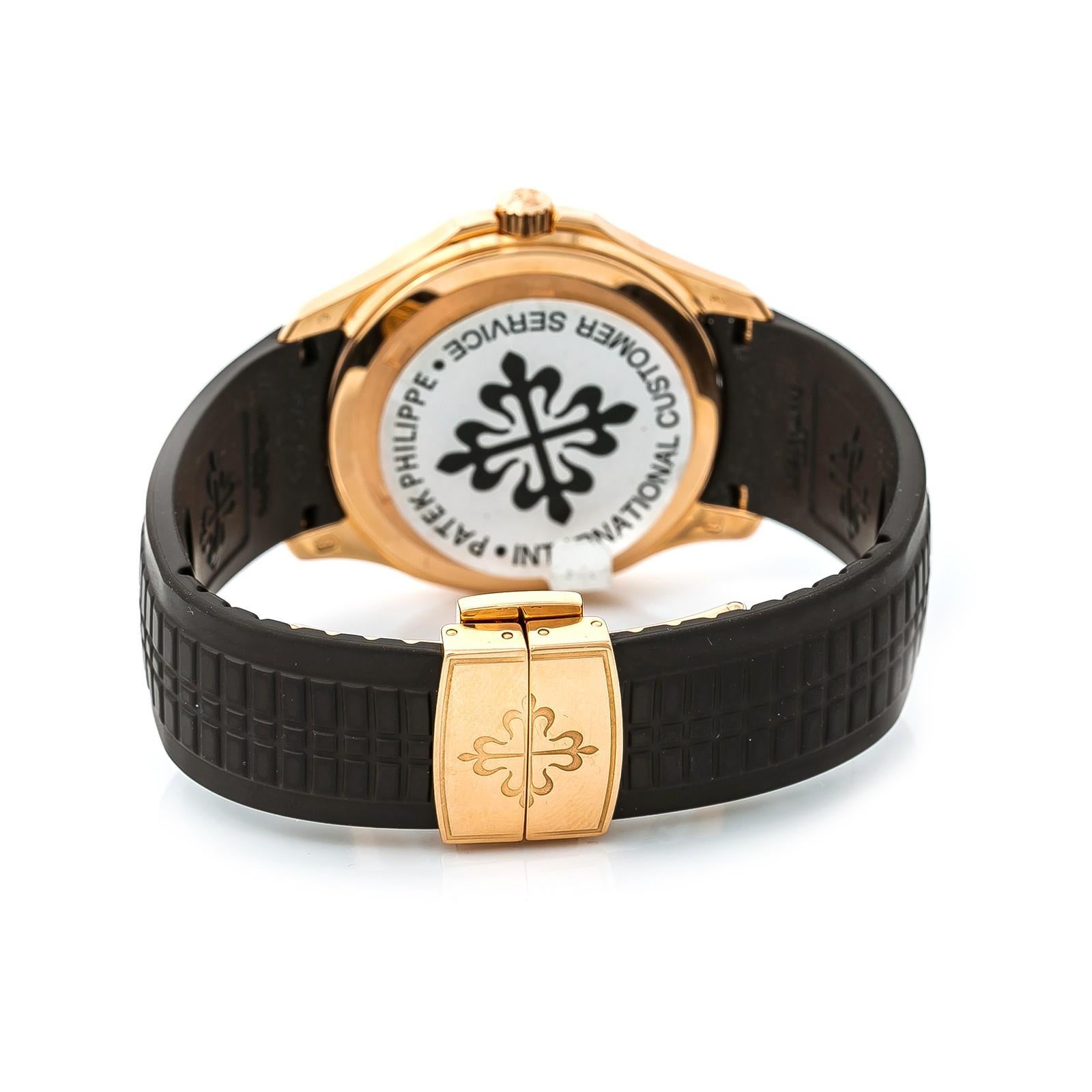 Men's Certified Patek Philippe Aquanaut 5167R-001 Men’s Automatic Watch 18 Karat RG