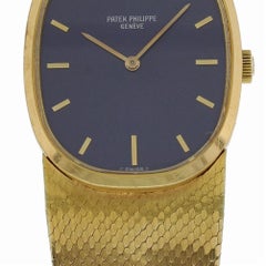 Certified Patek Philippe Ellipse 3546 with Band and Blue Dial