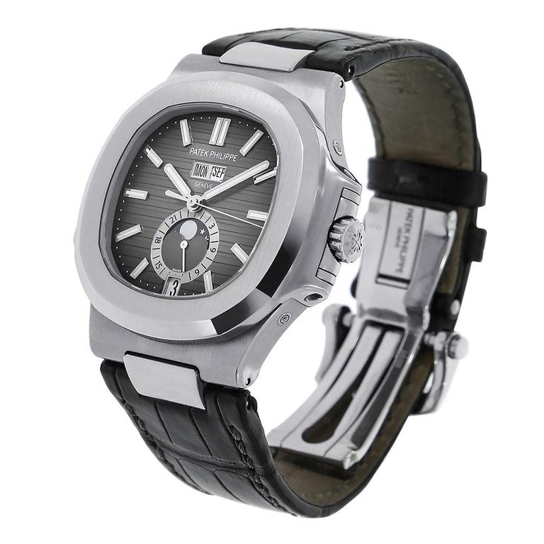 Certified Patek Philippe Nautilus 5726 Men's Stainless Steel Watch ...