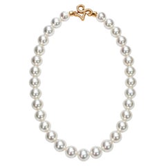 Certified Phoenix Grade Australian White South Sea Pearl Necklace 10–13.6mm