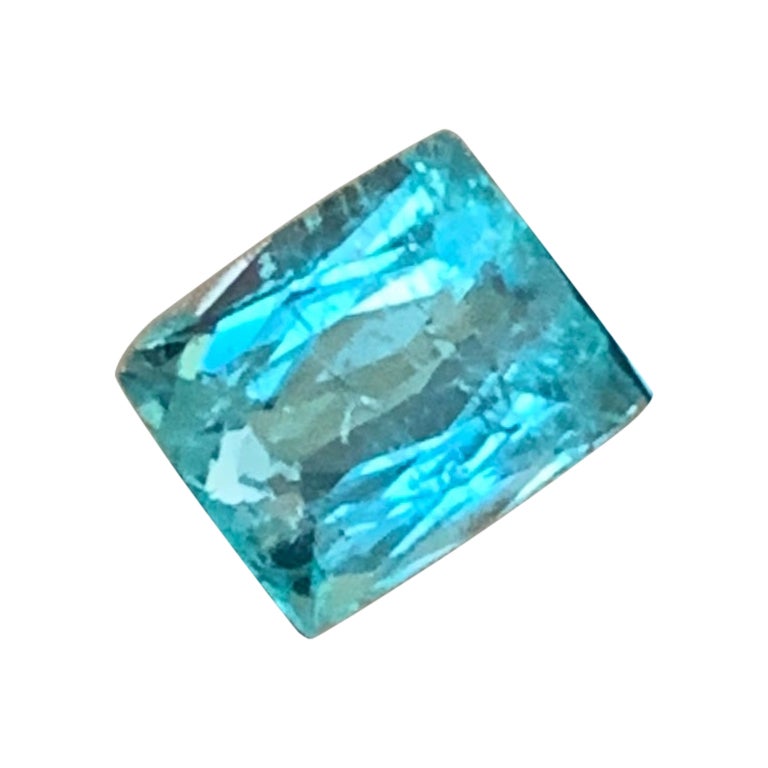 Certified Premium Grade Natural Neon Blue Paraiba Tourmaline 0.83 Cts For Sale