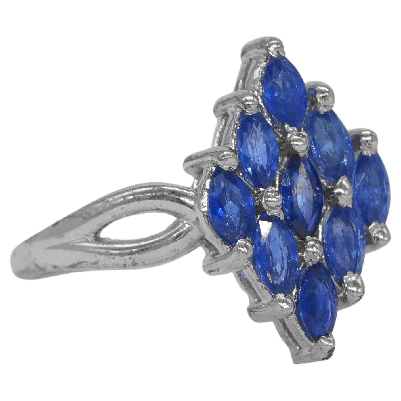 L'anello Royal Real natural Blue sapphire 925 in argento placcato oro bianco è composto da:
Peso lordo: 3.700 grammi

Nome della gemma: zaffiro blu
Tipo di gemma - Nature vera e propria

Metallo- Argento
Purezza del metallo: argento 925.
Colore del
