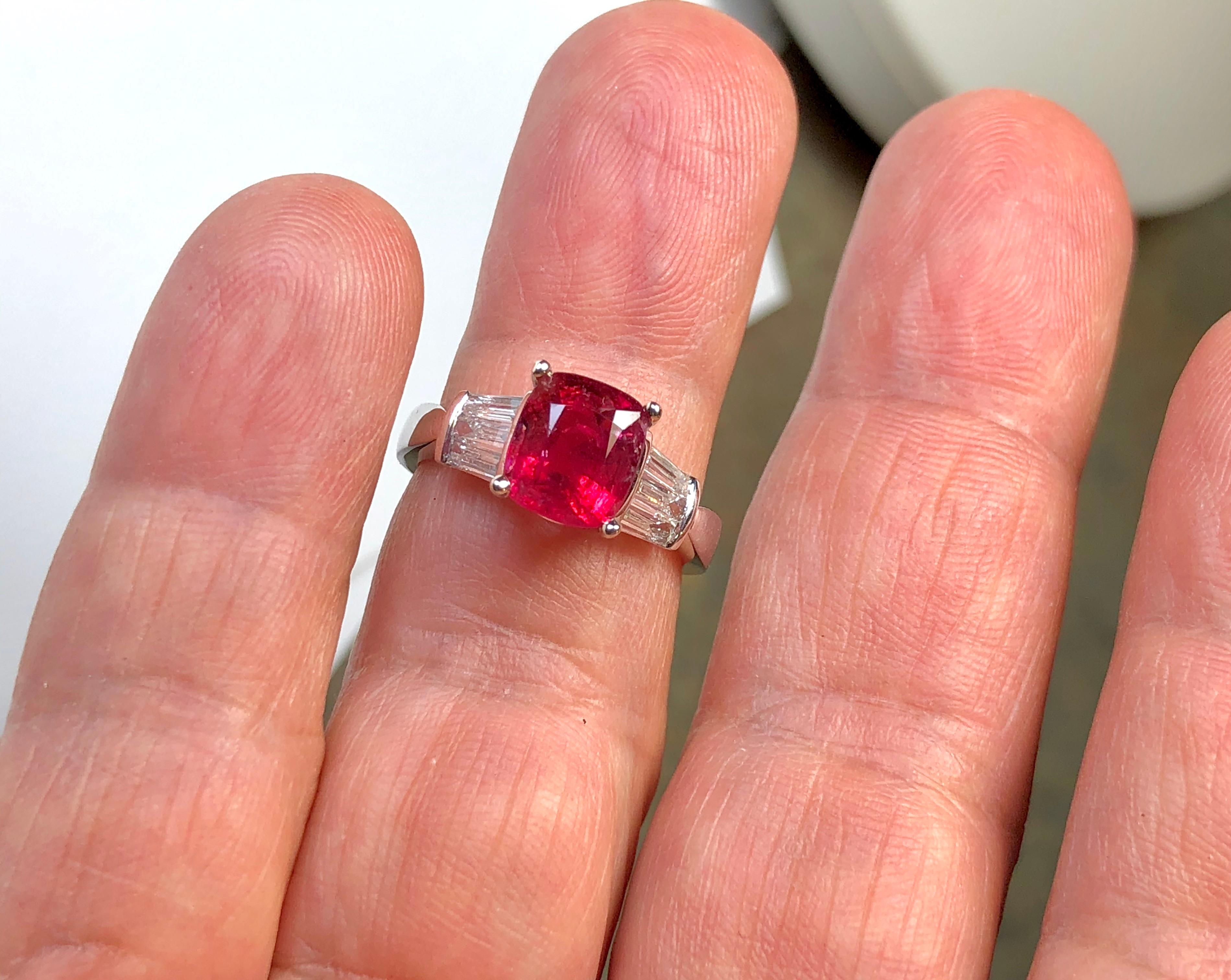 red spinel ring