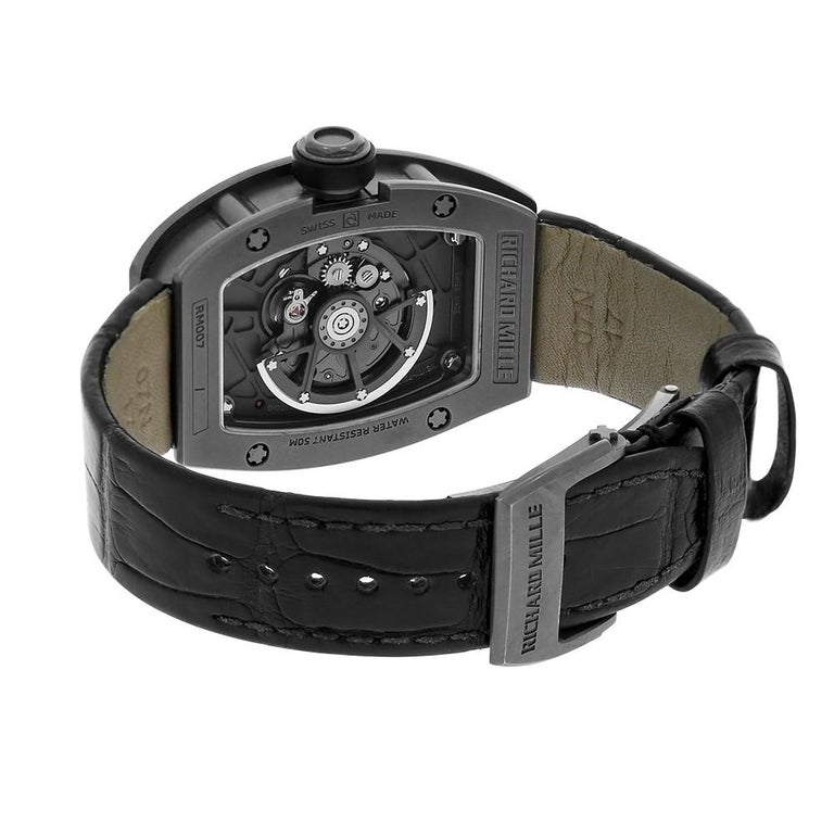 Certified, Richard Mille Ladies Black Titanium Watch RM007 For Sale at