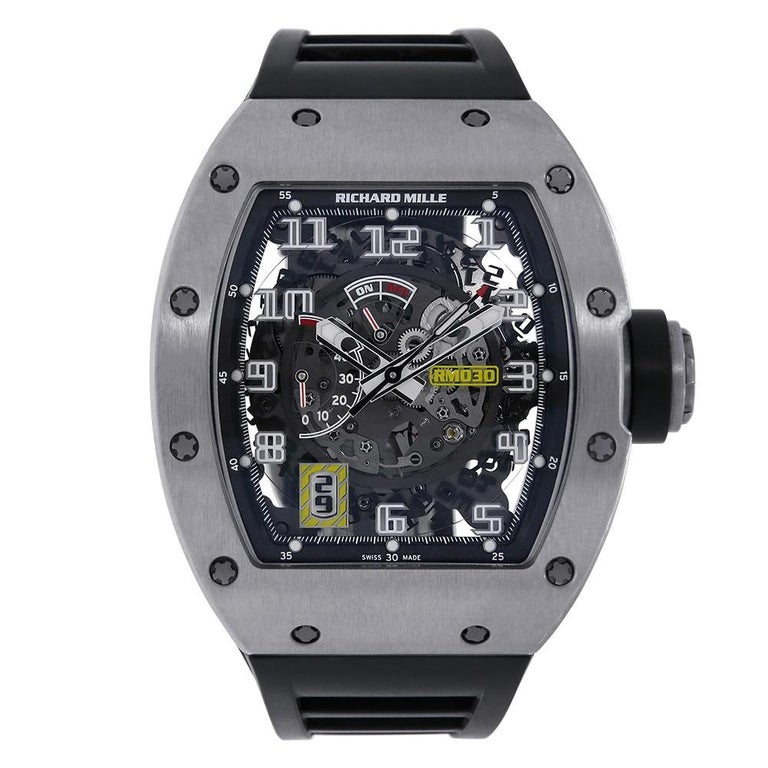 Certified Richard Mille RM030 Titanium Automatic Watch For Sale at 1stdibs